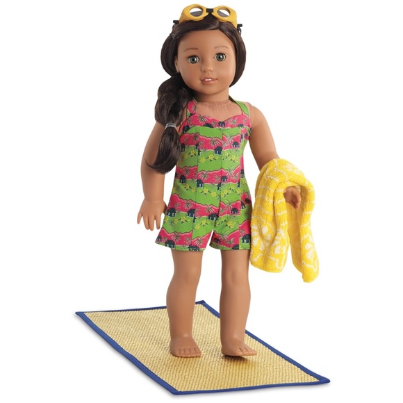 Rare American Girl 18” Doll Nanae’s Island Swimsuit 2017 NOS Retired NIB - Picture 7 of 13
